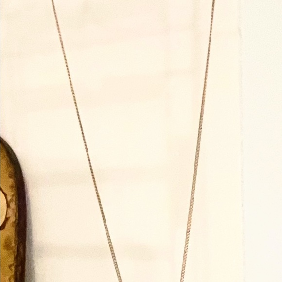 Vintage Goldtone Small Oval Pendant / Necklace with Initials ABC Engraved. - Picture 2 of 6